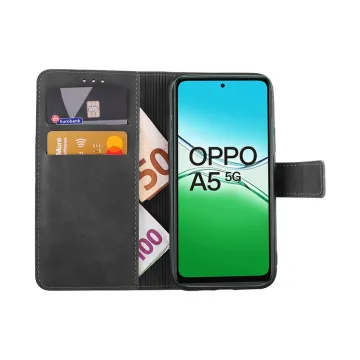 LIME ESSENTIAL ΘΗΚΗ OPPO A5 5G 6.67in MAGNET BOOK STAND CLIP GREY