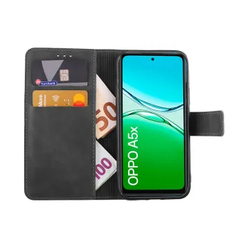 LIME ESSENTIAL ΘΗΚΗ OPPO A5x 4G 6.67in MAGNET BOOK STAND CLIP GREY