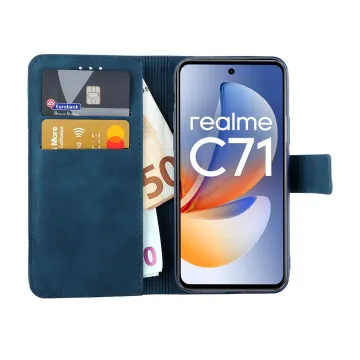 LIME ESSENTIAL ΘΗΚΗ REALME C71 6.67in MAGNET BOOK STAND CLIP DARK BLUE