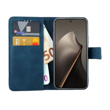 LIME ESSENTIAL ΘΗΚΗ XIAOMI 15T 5G 6.83in MAGNET BOOK STAND CLIP DARK BLUE