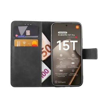 LIME ESSENTIAL ΘΗΚΗ XIAOMI 15T PRO 5G 6.83in MAGNET BOOK STAND CLIP GREY