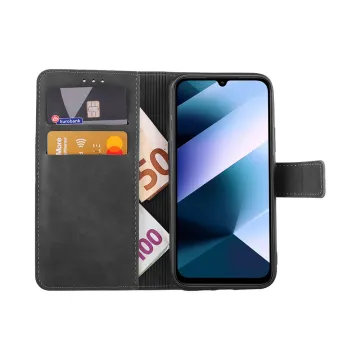 LIME ESSENTIAL ΘΗΚΗ XIAOMI POCO C85 4G/ REDMI 15C 4G 6.9in MAGNET BOOK STAND CLIP GREY