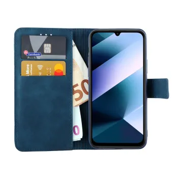 LIME ESSENTIAL ΘΗΚΗ XIAOMI POCO C85 4G/ REDMI 15C 4G 6.9in MAGNET BOOK STAND CLIP DARK BLUE