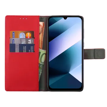 VOLTE-TEL ALLURE ΘΗΚΗ XIAOMI POCO C85 4G/ REDMI 15C 4G 6.9in MAGNET BOOK STAND CLIP RED