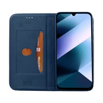IDOL 1991 ELITE ΘΗΚΗ XIAOMI POCO C85 4G/ REDMI 15C 4G 6.9in ANTI-RFID BOOK STAND BLUE