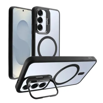IDOL 1991 MAGSTAND CLEAR TPU ΘΗΚΗ SAMSUNG S25 5G S931 6.2in HYPER MAGSAFE CAMERA GUARD BLACK