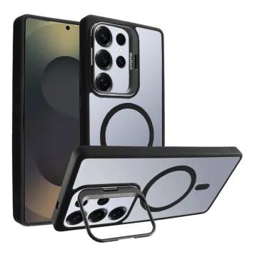 IDOL 1991 MAGSTAND CLEAR TPU ΘΗΚΗ SAMSUNG S25 ULTRA 5G S938 6.9in HYPER MAGSAFE CAMERA GUARD BLACK