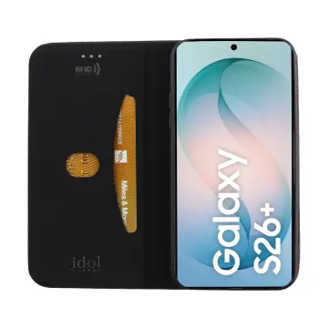 IDOL 1991 ELITE ΘΗΚΗ SAMSUNG S26 PLUS 5G 6.7in ANTI-RFID BOOK STAND BLACK