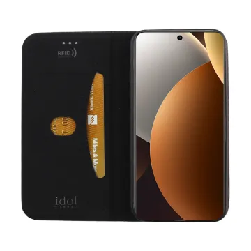 IDOL 1991 ELITE ΘΗΚΗ XIAOMI REDMI NOTE 15 PRO 5G 6.83in ANTI-RFID BOOK STAND BLACK