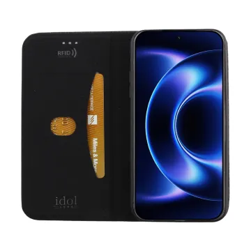 IDOL 1991 ELITE ΘΗΚΗ XIAOMI 17 ULTRA 5G 6.9in ANTI-RFID BOOK STAND BLACK