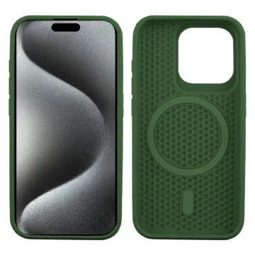 IDOL 1991 MAG AIR TPU ΘΗΚΗ IPHONE 15 PRO MAX 6.7in MAGSAFE CAMERA GUARD DARK GREEN