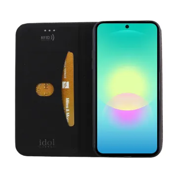 IDOL 1991 ELITE ΘΗΚΗ SAMSUNG A27 5G A276 6.7in ANTI-RFID BOOK STAND BLACK