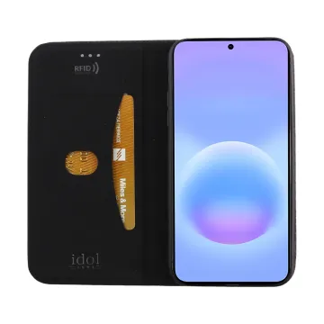 IDOL 1991 ELITE ΘΗΚΗ SAMSUNG A57 5G A576 6.7in ANTI-RFID BOOK STAND BLACK