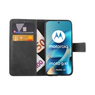 LIME ESSENTIAL ΘΗΚΗ MOTOROLA MOTO G87 5G XT2621-6 6.78in MAGNET BOOK STAND CLIP GREY