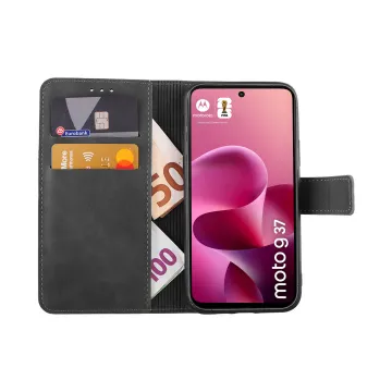 LIME ESSENTIAL ΘΗΚΗ MOTOROLA MOTO G37/G47 5G 6.67in MAGNET BOOK STAND CLIP GREY