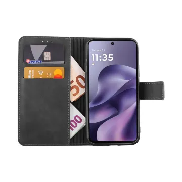 LIME ESSENTIAL ΘΗΚΗ MOTOROLA MOTO G17 XT2623-2 6.72in MAGNET BOOK STAND CLIP GREY