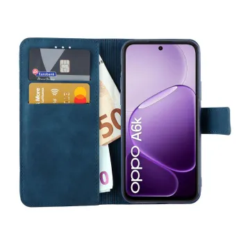 LIME ESSENTIAL ΘΗΚΗ OPPO A6k/A6x 5G 6.75in MAGNET BOOK STAND CLIP DARK BLUE