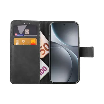 LIME ESSENTIAL ΘΗΚΗ OPPO FIND X9 PRO 5G 6.78in MAGNET BOOK STAND CLIP GREY