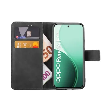 LIME ESSENTIAL ΘΗΚΗ OPPO RENO14 F 5G 6.57in MAGNET BOOK STAND CLIP GREY