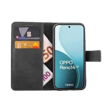 LIME ESSENTIAL ΘΗΚΗ OPPO RENO14 PRO 5G 6.83in MAGNET BOOK STAND CLIP GREY