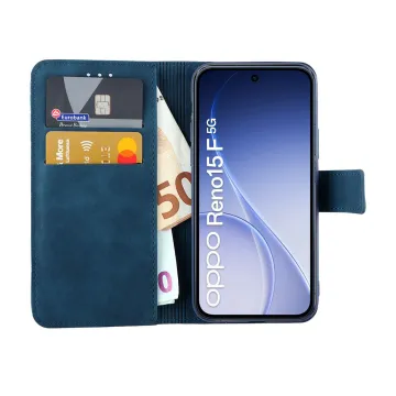 LIME ESSENTIAL ΘΗΚΗ OPPO RENO15 F/ RENO15 FS 5G 6.57in MAGNET BOOK STAND CLIP DARK BLUE