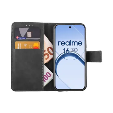 LIME ESSENTIAL ΘΗΚΗ REALME 16 5G 6.57in MAGNET BOOK STAND CLIP GREY