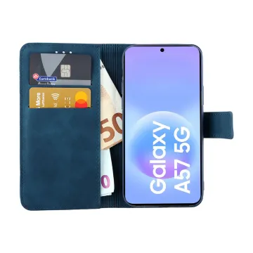 LIME ESSENTIAL ΘΗΚΗ SAMSUNG A57 5G A576 6.7in MAGNET BOOK STAND CLIP DARK BLUE