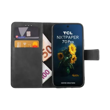 LIME ESSENTIAL ΘΗΚΗ TCL NXTPAPER 70 PRO 5G 6.9in MAGNET BOOK STAND CLIP GREY