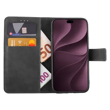 LIME ESSENTIAL ΘΗΚΗ IPHONE 18 PRO 6.3in MAGNET BOOK STAND CLIP GREY