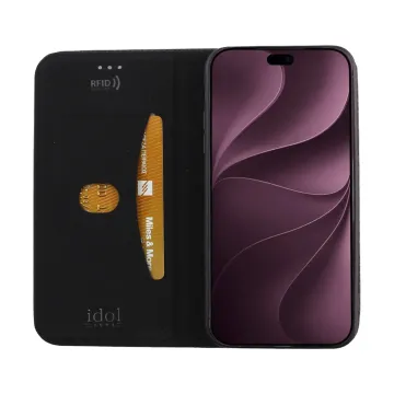 IDOL 1991 ELITE ΘΗΚΗ IPHONE 18 PRO 6.3in ANTI-RFID BOOK STAND BLACK
