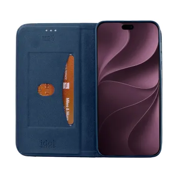 IDOL 1991 ELITE ΘΗΚΗ IPHONE 18 PRO 6.3in ANTI-RFID BOOK STAND BLUE