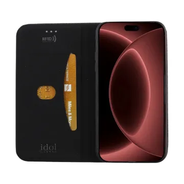 IDOL 1991 ELITE ΘΗΚΗ IPHONE 18 PRO MAX 6.9in ANTI-RFID BOOK STAND BLACK