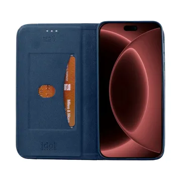 IDOL 1991 ELITE ΘΗΚΗ IPHONE 18 PRO MAX 6.9in ANTI-RFID BOOK STAND BLUE