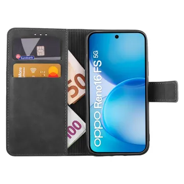 LIME ESSENTIAL ΘΗΚΗ OPPO RENO16 FS 5G 6.57in MAGNET BOOK STAND CLIP GREY