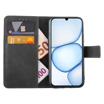 LIME ESSENTIAL ΘΗΚΗ REALME C100X 6.8in MAGNET BOOK STAND CLIP GREY