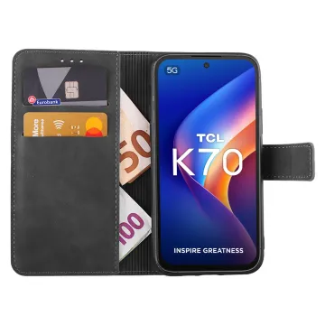 LIME ESSENTIAL ΘΗΚΗ TCL K70 5G 6.75in MAGNET BOOK STAND CLIP GREY