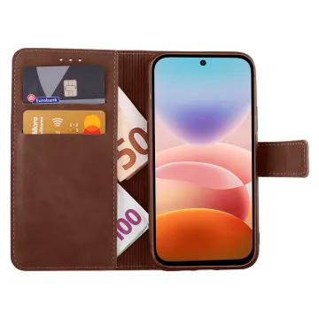 LIME ESSENTIAL ΘΗΚΗ XIAOMI REDMI 17 4G/5G 6.9in MAGNET BOOK STAND CLIP CHESTNUT BROWN
