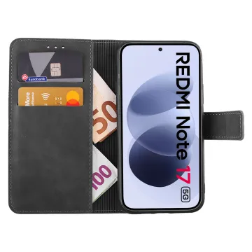 LIME ESSENTIAL ΘΗΚΗ XIAOMI REDMI NOTE 17 4G/5G 6.99in MAGNET BOOK STAND CLIP GREY