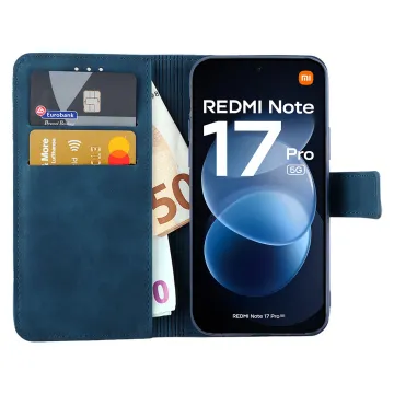 LIME ESSENTIAL ΘΗΚΗ XIAOMI REDMI NOTE 17 PRO 5G 6.83in MAGNET BOOK STAND CLIP DARK BLUE