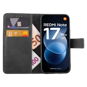 LIME ESSENTIAL ΘΗΚΗ XIAOMI REDMI NOTE 17 PRO 5G 6.83in MAGNET BOOK STAND CLIP GREY