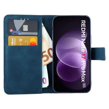 LIME ESSENTIAL ΘΗΚΗ XIAOMI REDMI NOTE 17 PRO MAX 5G 6.83in MAGNET BOOK STAND CLIP DARK BLUE