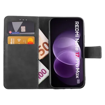 LIME ESSENTIAL ΘΗΚΗ XIAOMI REDMI NOTE 17 PRO MAX 5G 6.83in MAGNET BOOK STAND CLIP GREY