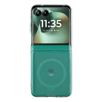 IDOL 1991 SUPER MAGSAFE ΘΗΚΗ MOTOROLA RAZR 70 5G XT2657-1 6.9in ANTISHOCK CLEAR AIR BACK COVER TPU COVER CAMERA GUARD ΔΙΑΦΑΝΗ