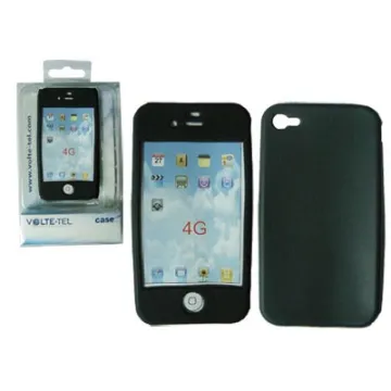 VOLTE-TEL ΘΗΚΗ IPHONE 4G/4S ΣΙΛΙΚΟΝΗΣ BLACK