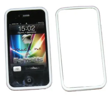 VOLTE-TEL ΘΗΚΗ IPHONE 4G/4S BUMPER TPU ΑΣΠΡΗ
