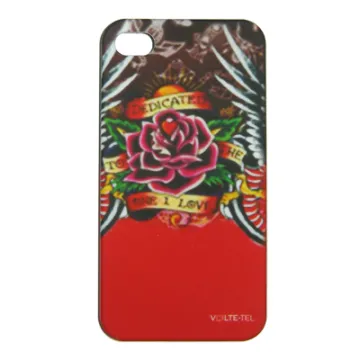 VOLTE-TEL ΘΗΚΗ IPHONE 4G/4S FACEPLATE HARD V022 PINK-SILVER
