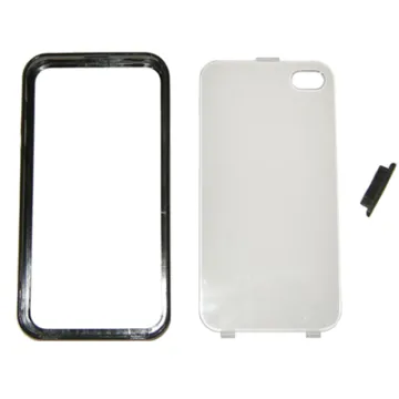 VOLTE-TEL ΘΗΚΗ IPHONE 4G/4S FACEPLATE-BUMPER V034 BLACK-TRANSPARENT