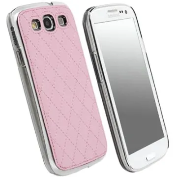 KRUSELL ΘΗΚΗ SAMSUNG I9300 FACEPLATE LEATHER AVENYN UC PINK