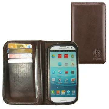 BUGATTI ΘΗΚΗ SAMSUNG I9300 LEATHER SMART BOOKCASE BROWN