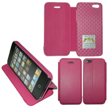 VOLTE-TEL ΘΗΚΗ IPHONE SE/5/5S PU LEATHER FOLIO-STAND FUCHSIA